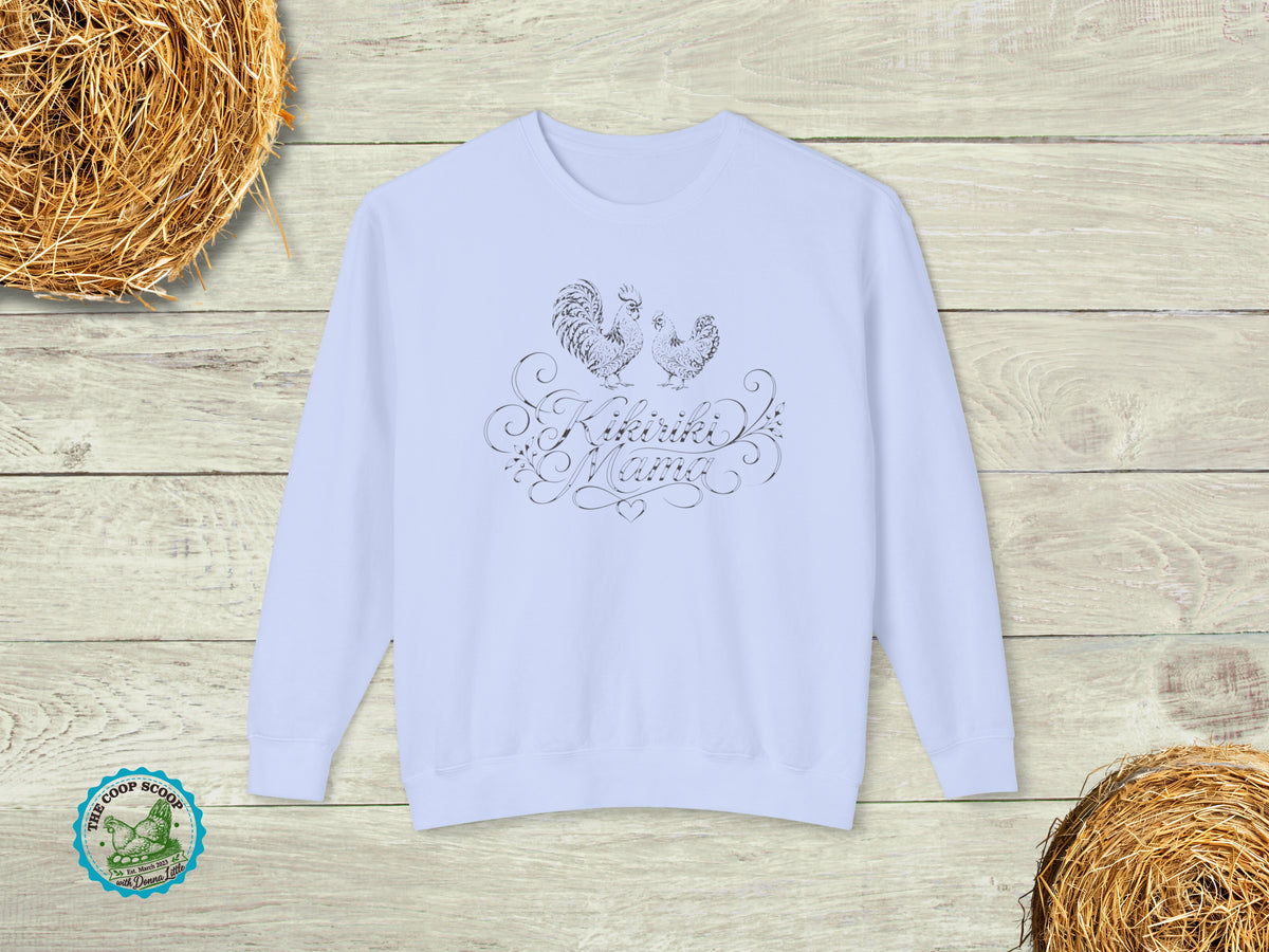 Kikiriki Mama Chicken Sweatshirt, Kikiriki Chicken Lover Crewneck, Bantam Chicken Mom Gift, Backyard Hen Sweater