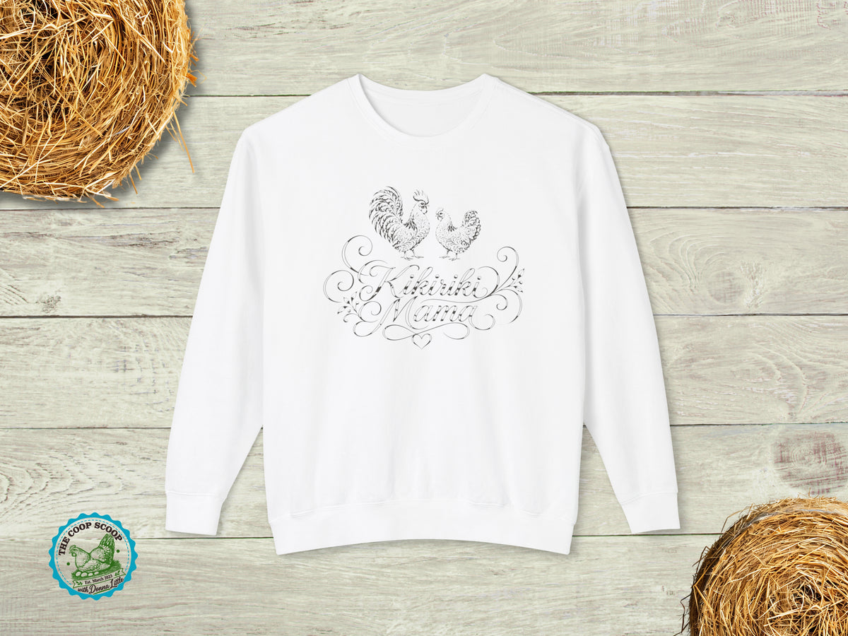 Kikiriki Mama Chicken Sweatshirt, Kikiriki Chicken Lover Crewneck, Bantam Chicken Mom Gift, Backyard Hen Sweater