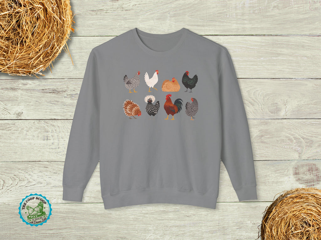 Thanksgiving Chicken Sweatshirt, Fall Chicken Lover Crewneck, Chicken Mom Gift, Farmhouse Hen Sweater, Autumn Poultry Gift