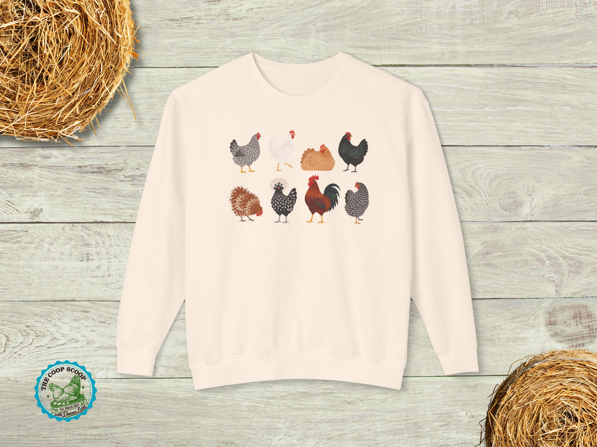 Thanksgiving Chicken Sweatshirt, Fall Chicken Lover Crewneck, Chicken Mom Gift, Farmhouse Hen Sweater, Autumn Poultry Gift