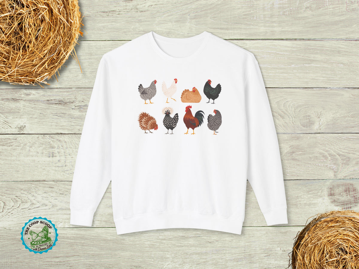 Thanksgiving Chicken Sweatshirt, Fall Chicken Lover Crewneck, Chicken Mom Gift, Farmhouse Hen Sweater, Autumn Poultry Gift