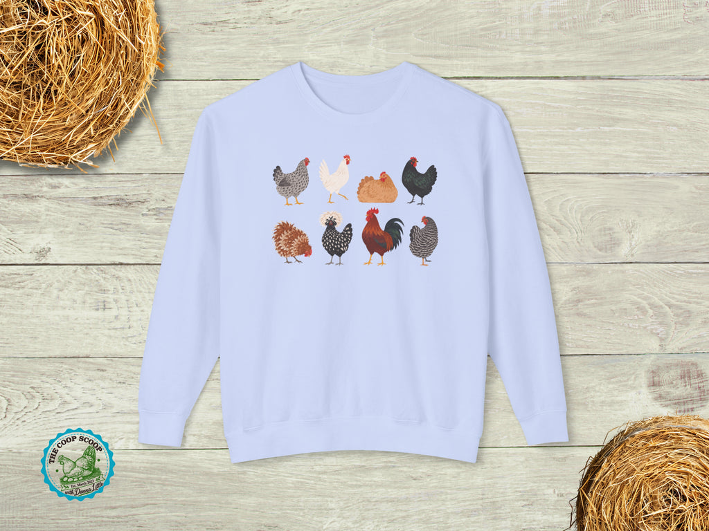 Thanksgiving Chicken Sweatshirt, Fall Chicken Lover Crewneck, Chicken Mom Gift, Farmhouse Hen Sweater, Autumn Poultry Gift