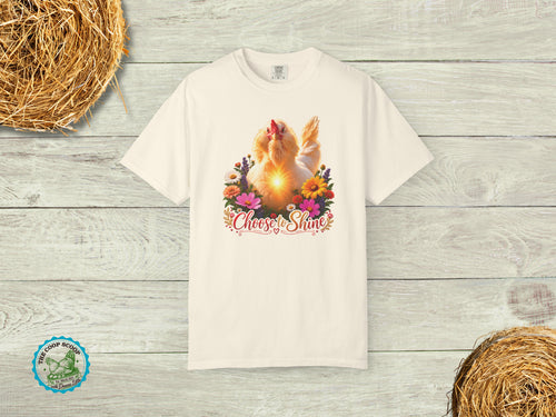 Choose to Shine Chicken Shirt, Inspirational Chicken Lover Tee, Floral Hen T Shirt, Chicken Mom Gift, Farmhouse Poultry Shirt