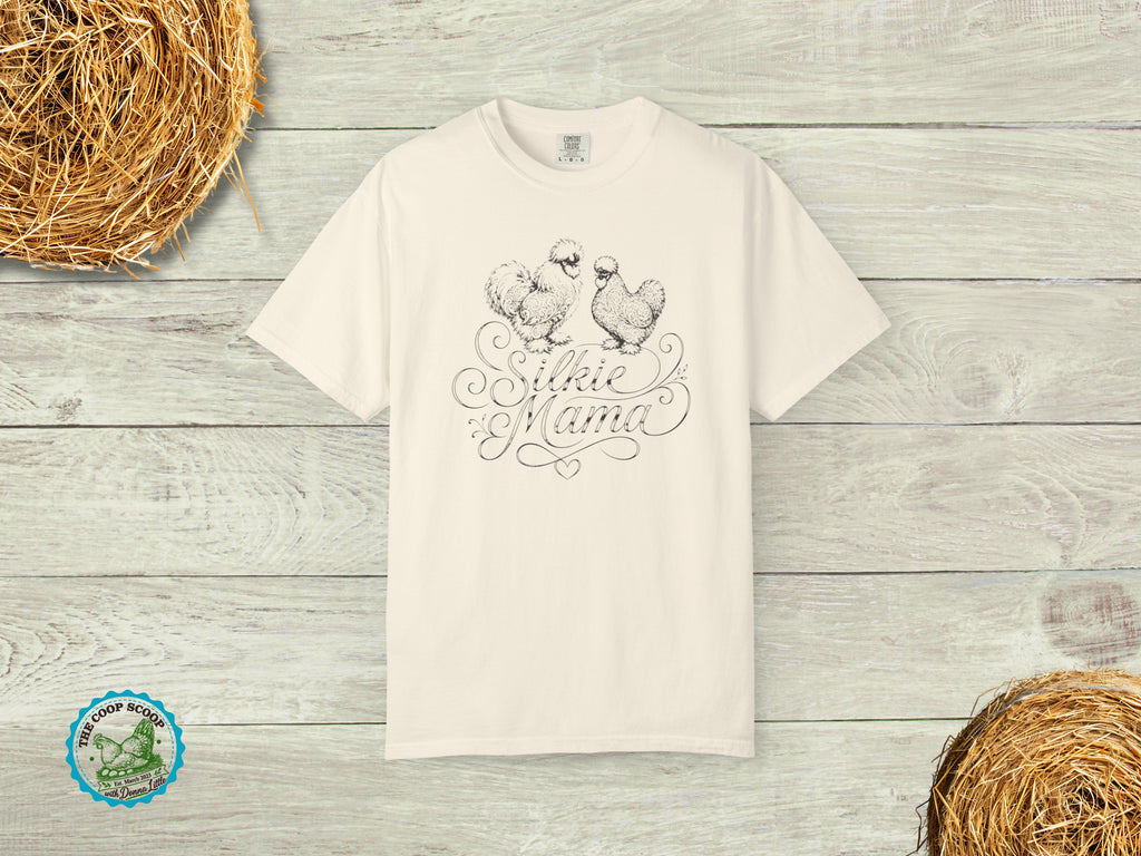 Silkie Mama Chicken Shirt, Silkie Chicken Lover Tee, Chicken Mom Gift, Fluffy Hen Shirt, Backyard Chicken T-Shirt