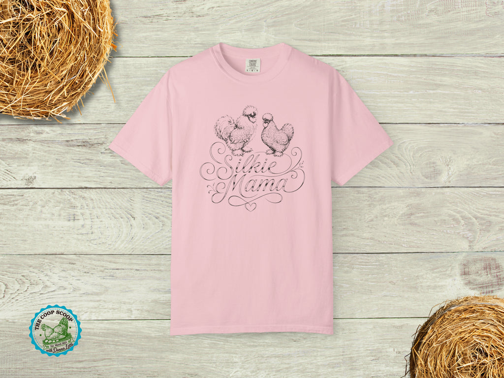 Silkie Mama Chicken Shirt, Silkie Chicken Lover Tee, Chicken Mom Gift, Fluffy Hen Shirt, Backyard Chicken T-Shirt