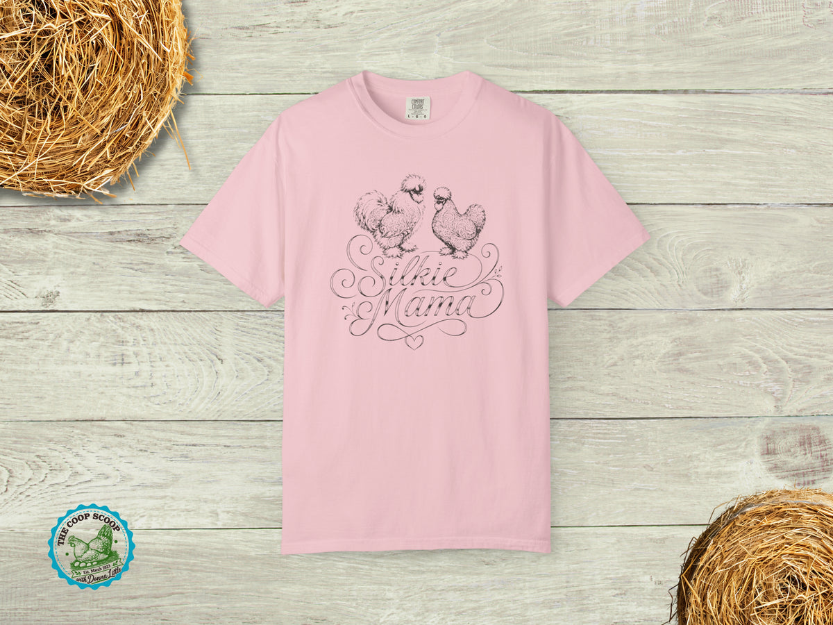Silkie Mama Chicken Shirt, Silkie Chicken Lover Tee, Chicken Mom Gift, Fluffy Hen Shirt, Backyard Chicken T-Shirt