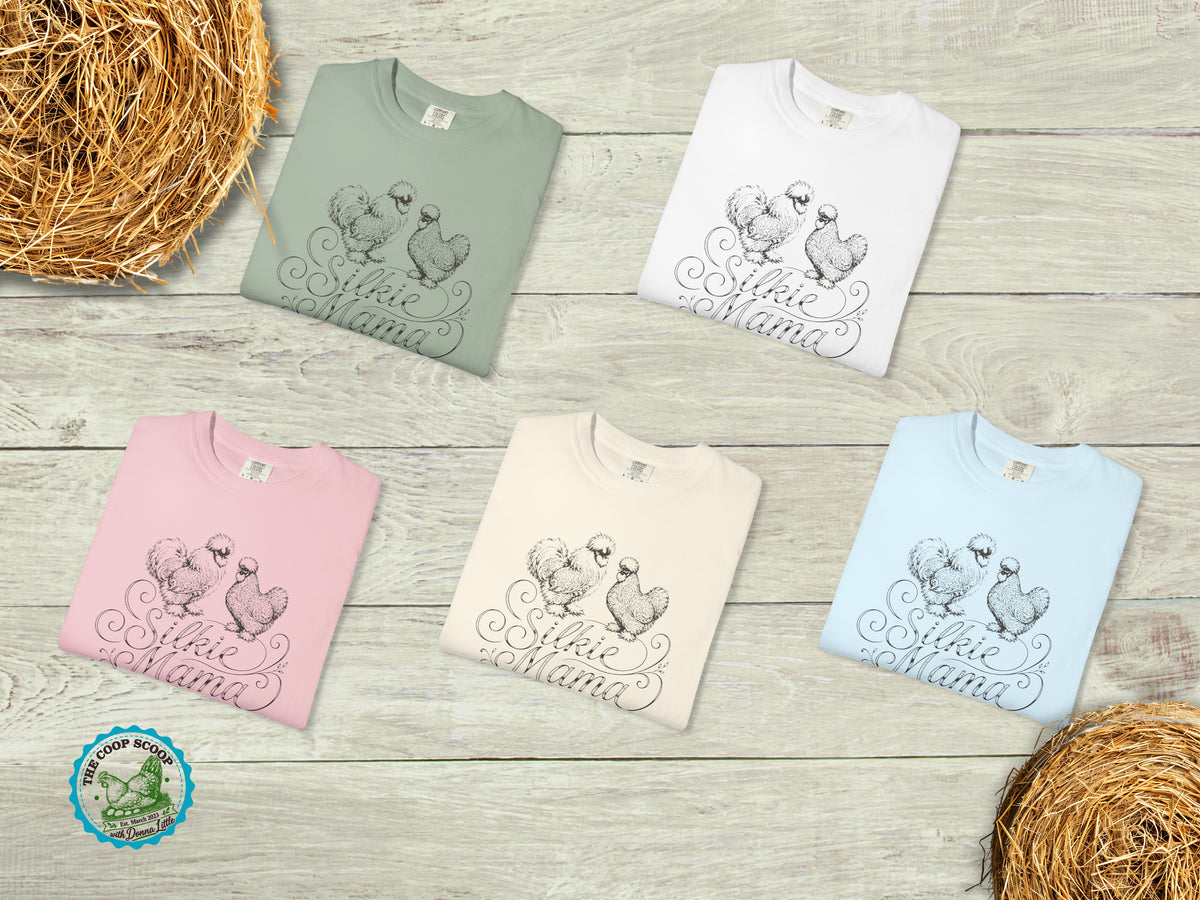 Silkie Mama Chicken Shirt, Silkie Chicken Lover Tee, Chicken Mom Gift, Fluffy Hen Shirt, Backyard Chicken T-Shirt