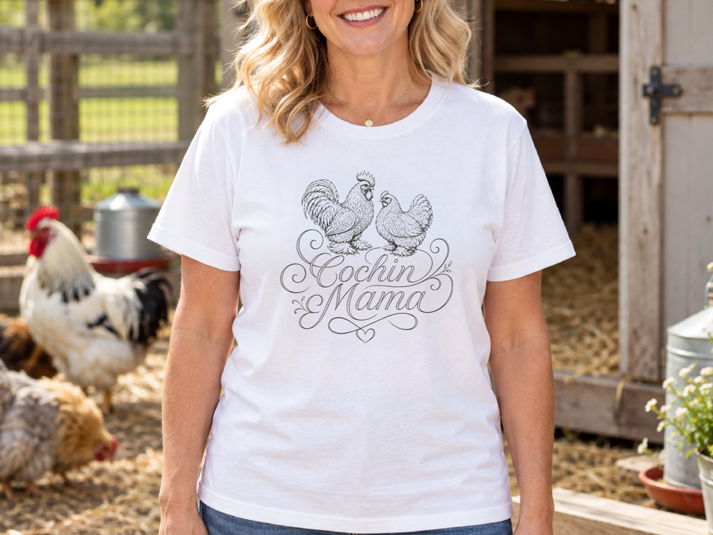 Cochin Mama Chicken Shirt, Cochin Chicken Lover Tee, Chicken Mom Gift, Backyard Hen Shirt, Poultry Lover T Shirt
