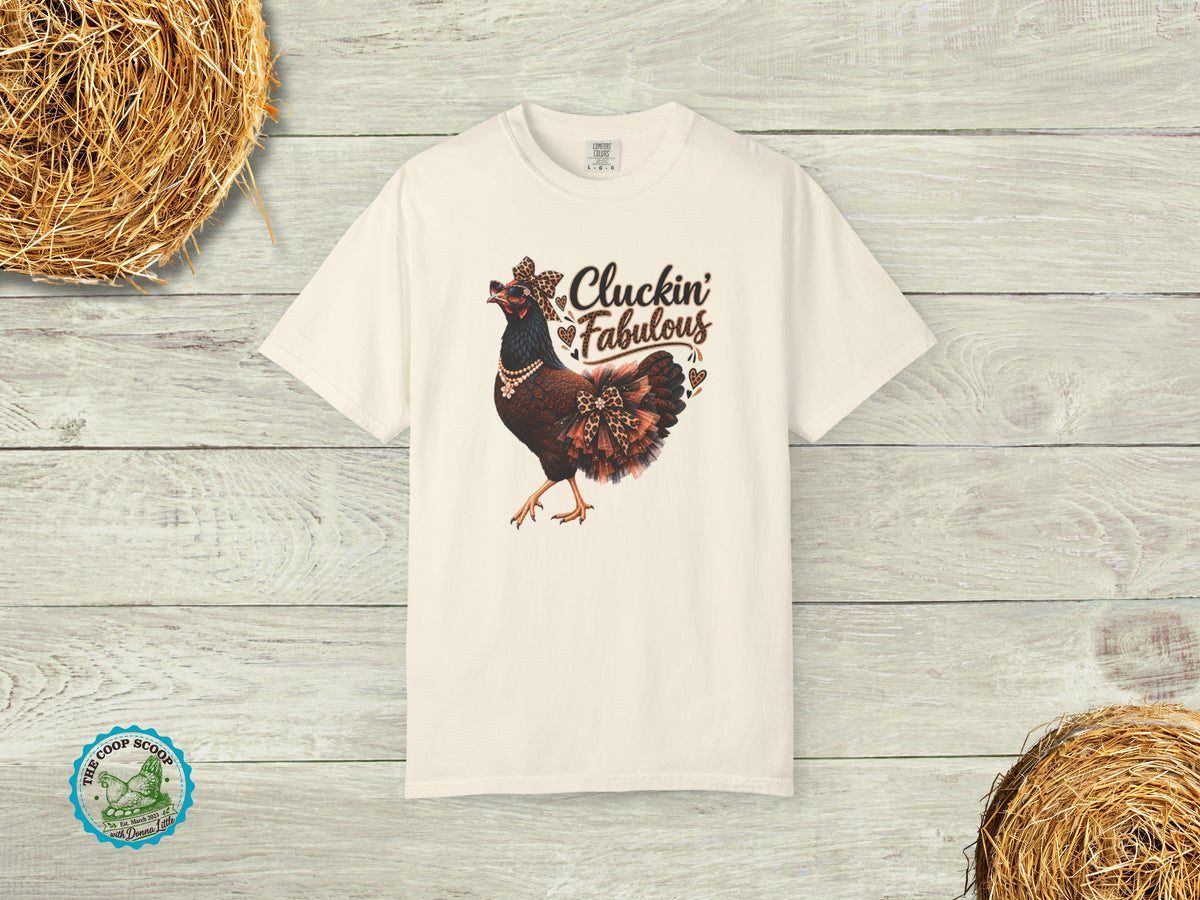 Cluckin Fabulous Chicken Shirt, Funny Chicken Lover Tee, Sassy Chicken Mom Gift, Leopard Print Hen Shirt, Farmhouse T Shirt