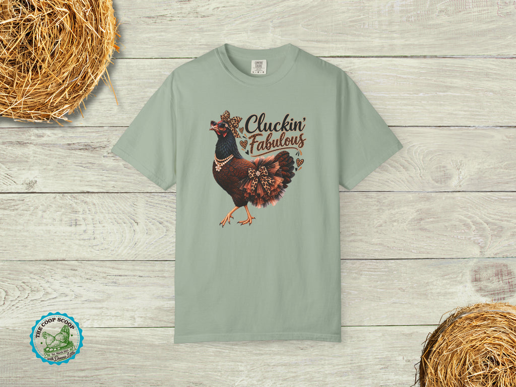 Cluckin Fabulous Chicken Shirt, Funny Chicken Lover Tee, Sassy Chicken Mom Gift, Leopard Print Hen Shirt, Farmhouse T Shirt