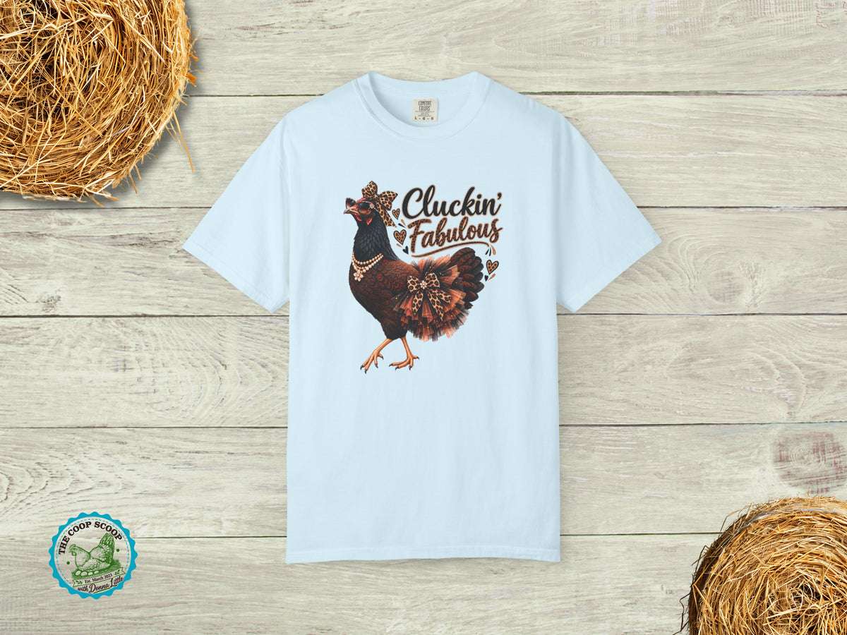 Cluckin Fabulous Chicken Shirt, Funny Chicken Lover Tee, Sassy Chicken Mom Gift, Leopard Print Hen Shirt, Farmhouse T Shirt