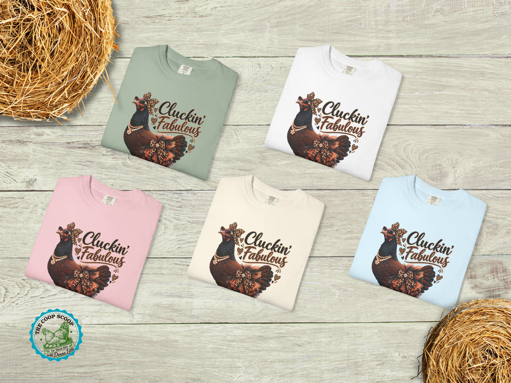 Cluckin Fabulous Chicken Shirt, Funny Chicken Lover Tee, Sassy Chicken Mom Gift, Leopard Print Hen Shirt, Farmhouse T Shirt