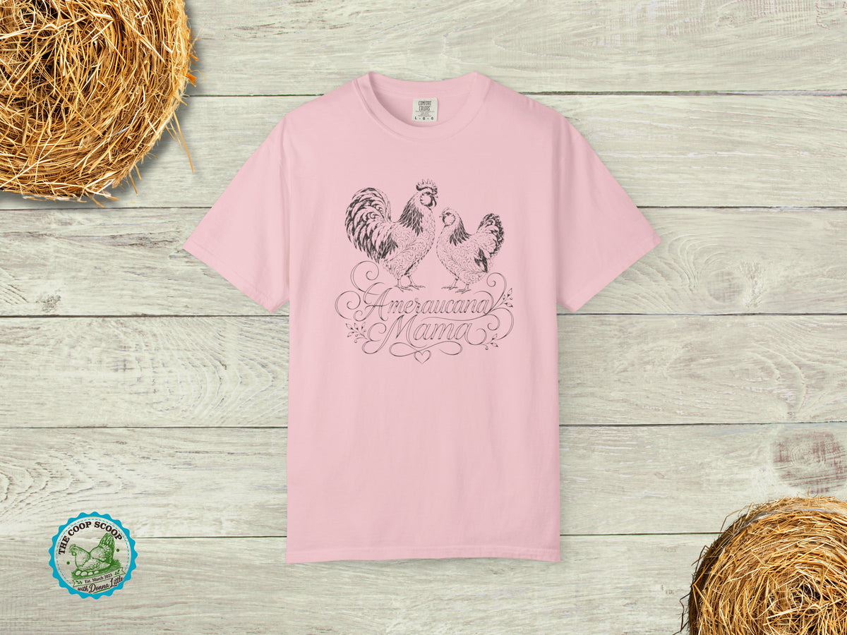 Ameraucana Mama Chicken Shirt, Ameraucana Chicken Lover Tee, Chicken Mom Gift, Backyard Hen Shirt, Poultry Lover T-Shirt