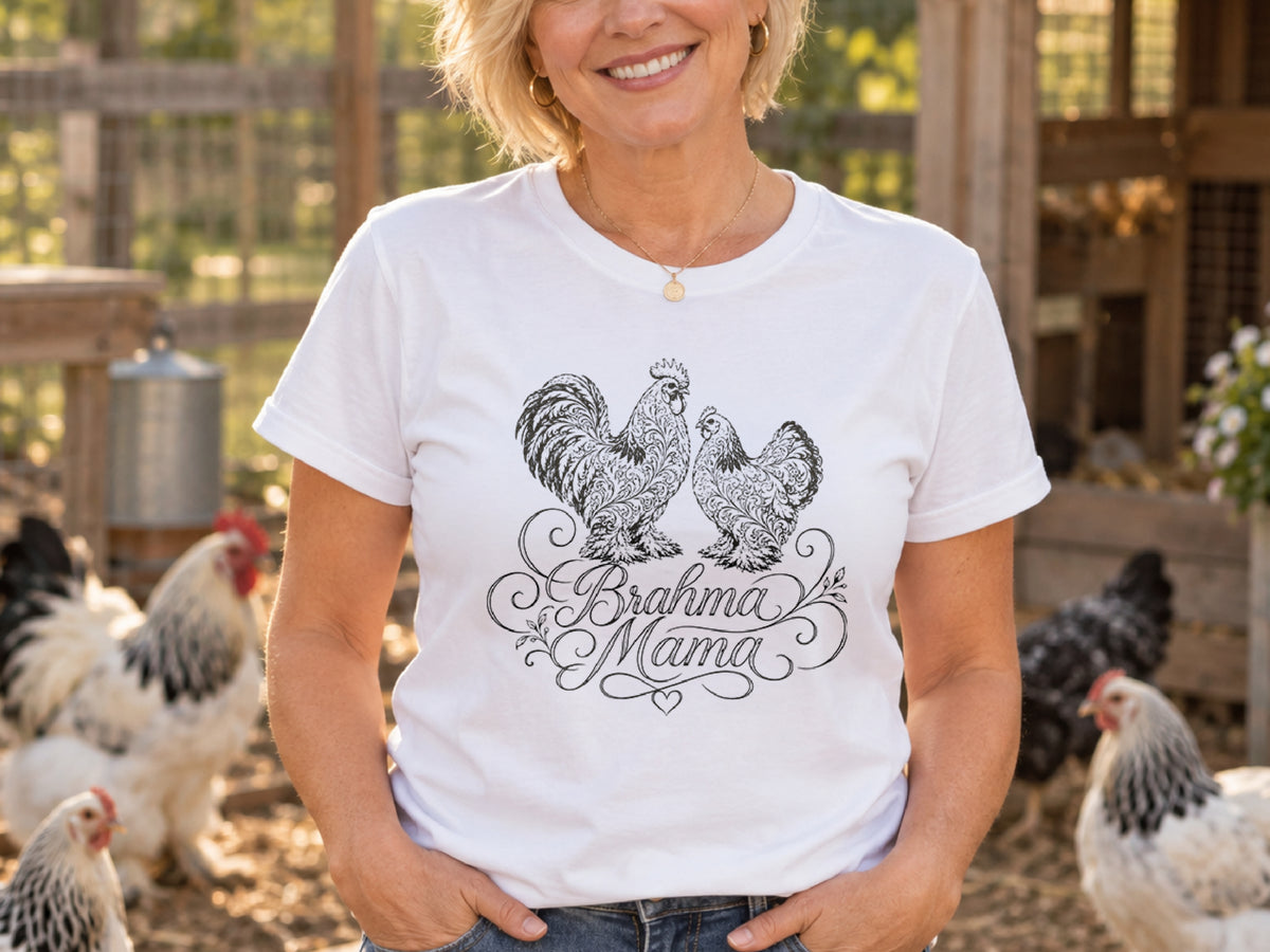 Brahma Mama Chicken Shirt, Brahma Chicken Lover Tee, Chicken Mom Gift, Backyard Hen Shirt, Poultry Lover T Shirt
