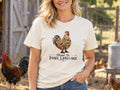 Fluent in Fowl Language Chicken Shirt, Funny Chicken Lover Tee, Rooster Shirt, Chicken Mom Gift, Farmhouse Poultry T-Shirt