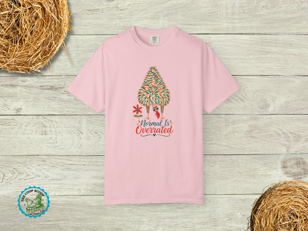 Normal Is Overrated Chicken Shirt, Funny Chicken Lover Tee, Silkie Chicken Shirt, Chicken Mom Gift, Quirky Farm T-Shirt