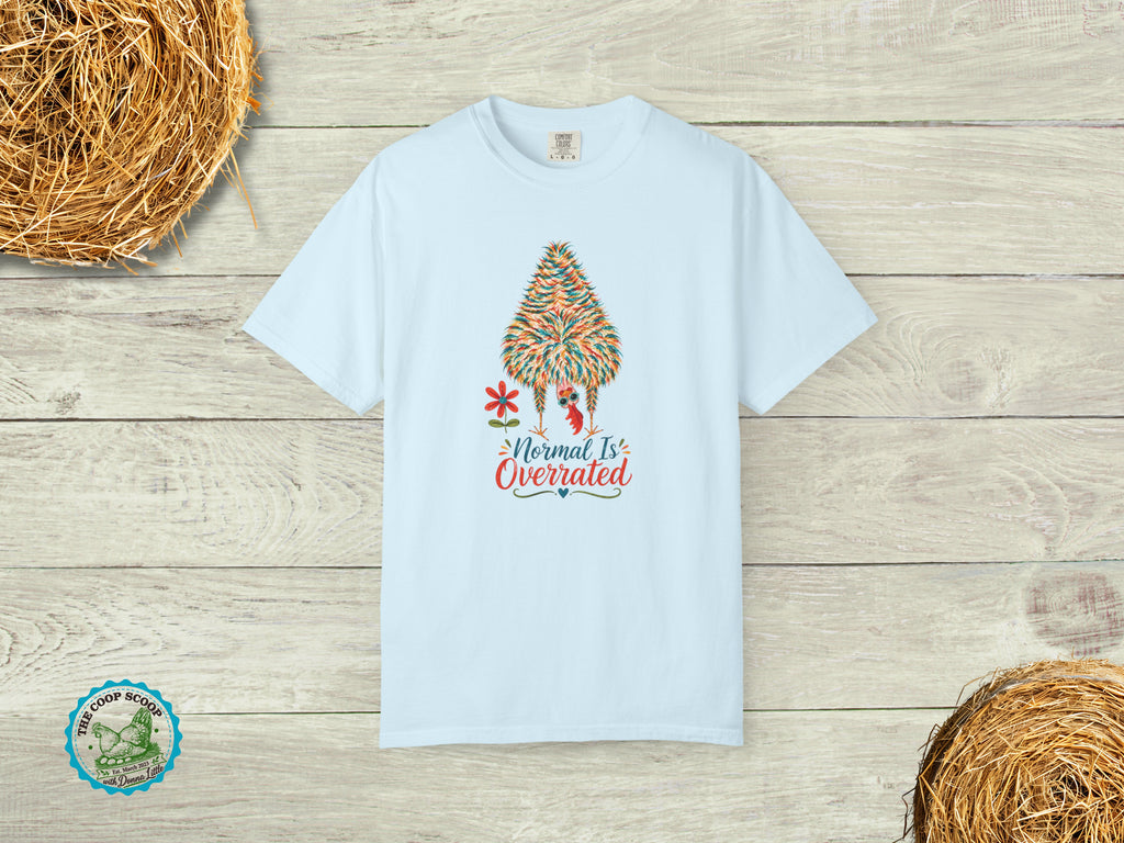 Normal Is Overrated Chicken Shirt, Funny Chicken Lover Tee, Silkie Chicken Shirt, Chicken Mom Gift, Quirky Farm T-Shirt