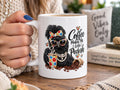 Funny Silkie Chicken Coffee Mug, Colorful Flowers Chicken Lover Gift, Farmhouse Coffee Cup