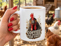 Personalized Chicken Coffee Mug, Coffee Has Entered the Chat Mug, Custom Text Chicken Lover Gift, Funny Farmhouse Coffee Cup