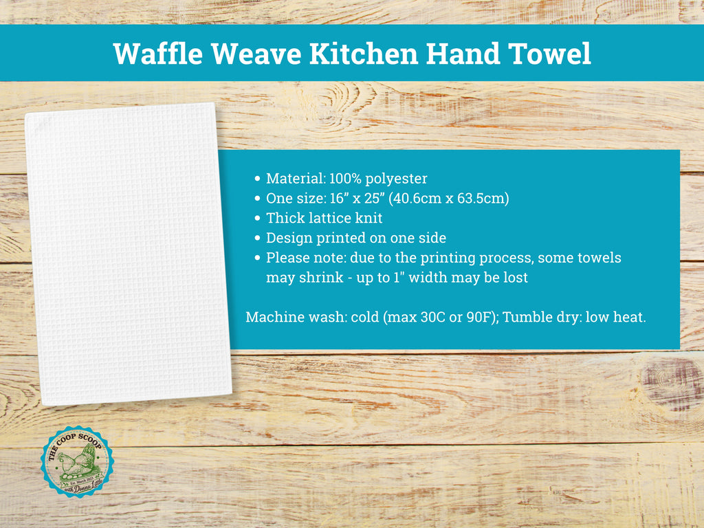 Flippin Fabulous Chicken Kitchen Towel, Funny Chicken Lover Gift, Farmhouse Hand Towel, Hen Kitchen Decor, Chicken Mom Gift
