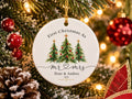 Personalized First Christmas Mr and Mrs Ornament, Custom Couple Names Christmas Keepsake, Newlywed Gift, Wedding Ornament