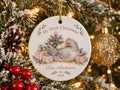 My First Christmas Chicken Ornament, Personalized Baby Name Ornament, Chicken Lover Keepsake, Farm Baby Christmas Gift